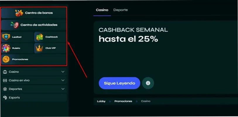 Promociones activas en SavaSpin