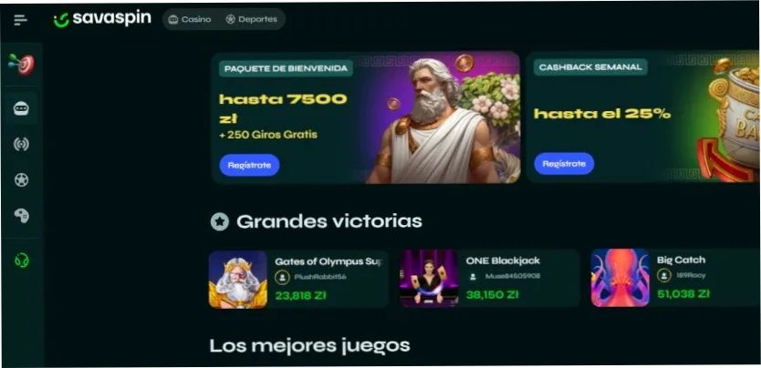 Grandes ganancias en el casino SavaSpin
