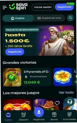 Bonos en el sitio web de casino online SavaSpin